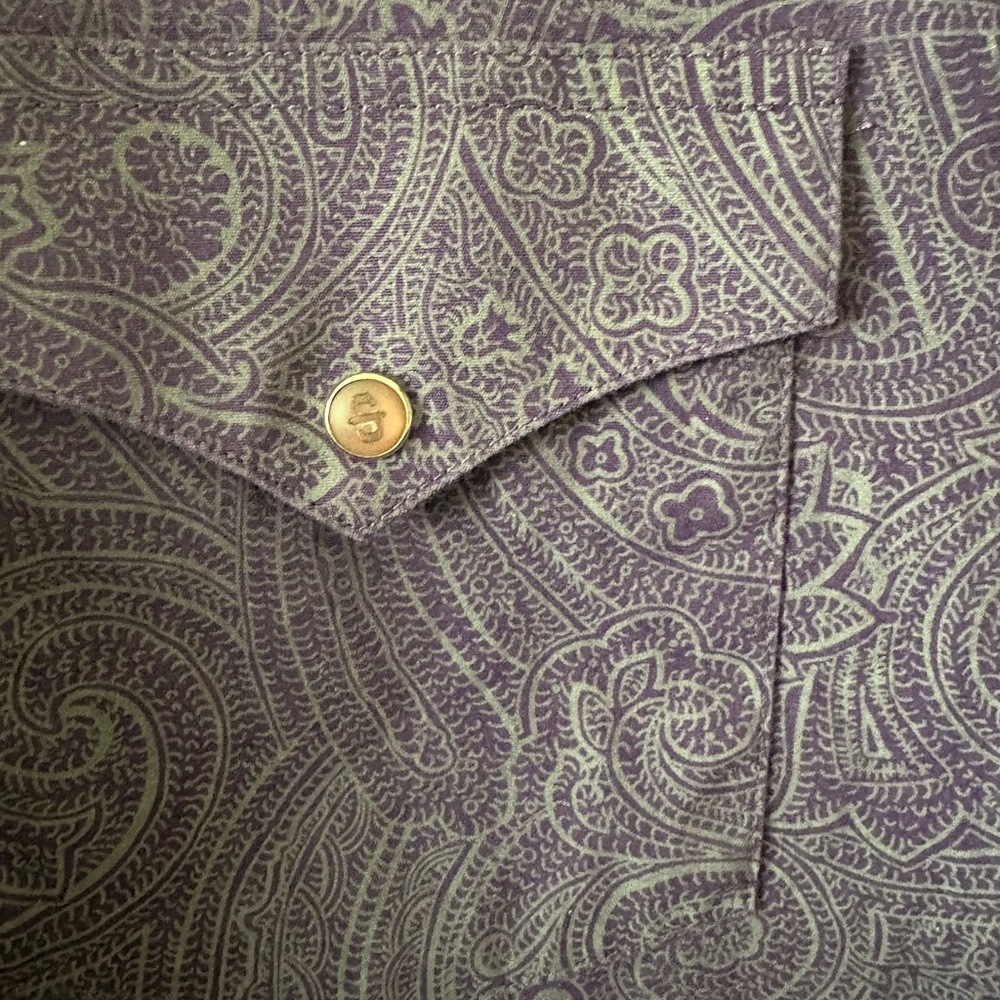 Stetson Purple Paisley Shirt